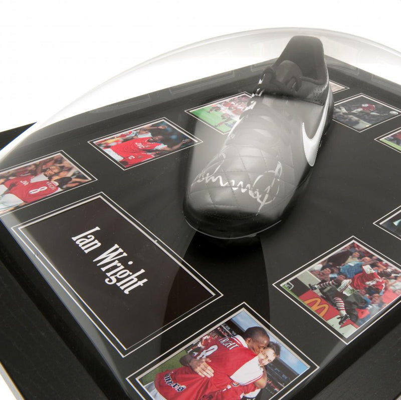 Arsenal FC Wright Signed Boot (Framed)
