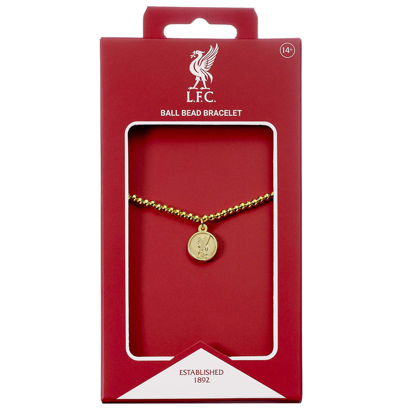 Liverpool FC Gold Finish Bead Bracelet