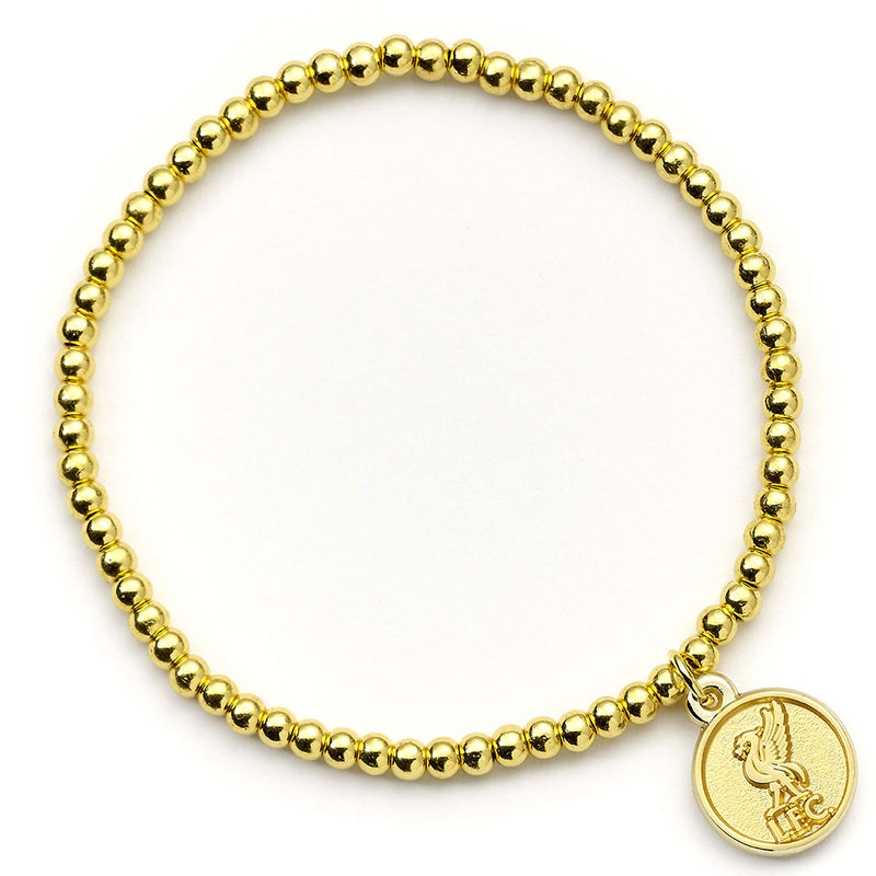 Liverpool FC Gold Finish Bead Bracelet