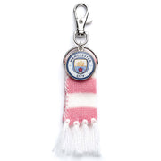 Manchester City FC Pink Bar Scarf Bag Charm