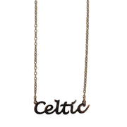 Celtic FC Gold Plated Name Dropper Necklace