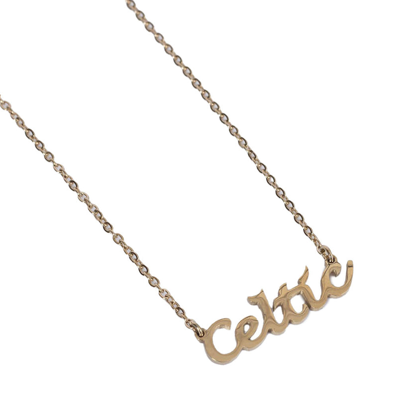Celtic FC Gold Plated Name Dropper Necklace