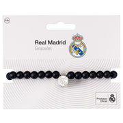Real Madrid FC Black Bead Bracelet