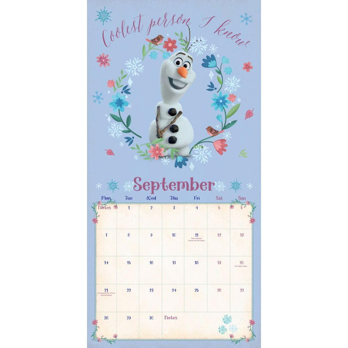 Frozen Square Calendar 2026