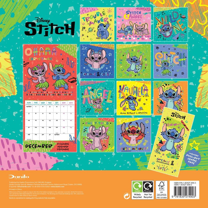 Lilo & Stitch Square Calendar 2026