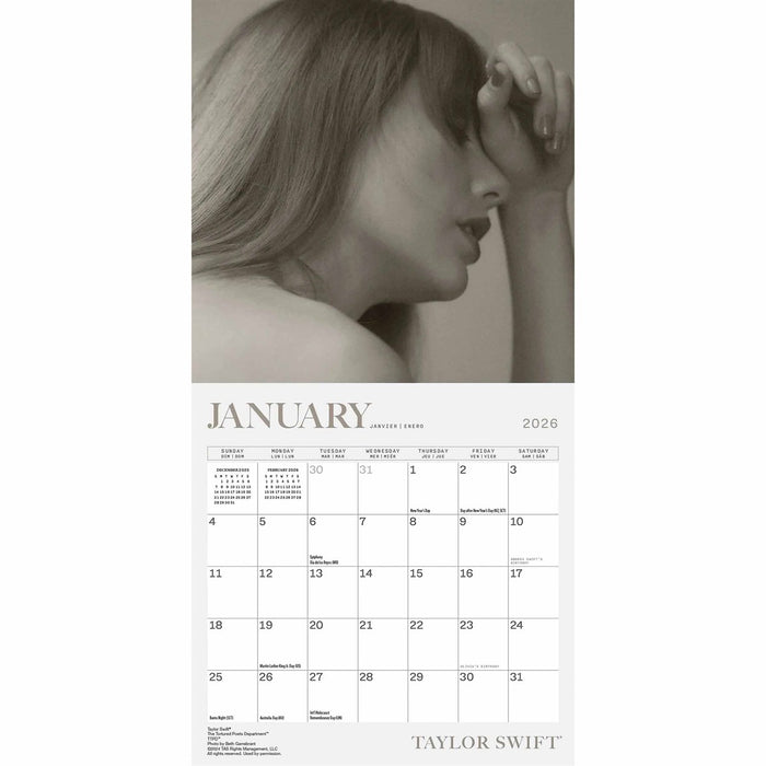 Taylor Swift Mini Calendar 2026