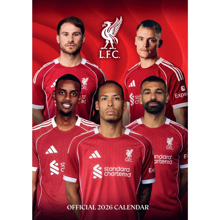 Liverpool FC A3 Calendar 2026