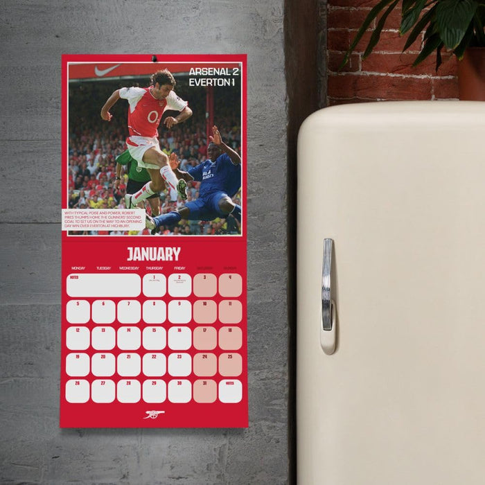 Arsenal FC Legends Square Calendar 2026