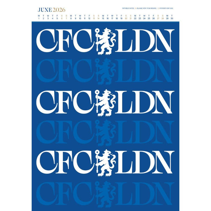 Chelsea FC Deluxe Calendar 2026