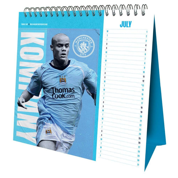 Manchester City FC Desktop Calendar 2026