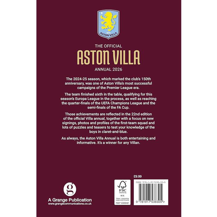 Aston Villa FC Annual 2026