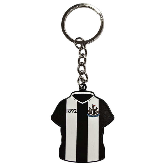 Newcastle United FC Home Shirt Keyring & Badge Set