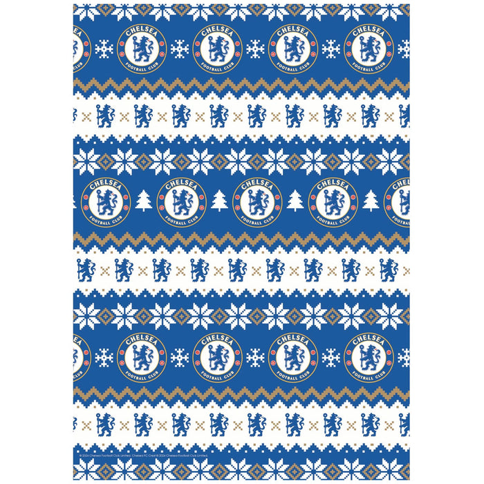 Chelsea FC Christmas Gift Wrap