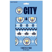 Manchester City FC Christmas Gift Wrap