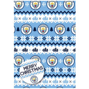 Manchester City FC Christmas Gift Wrap