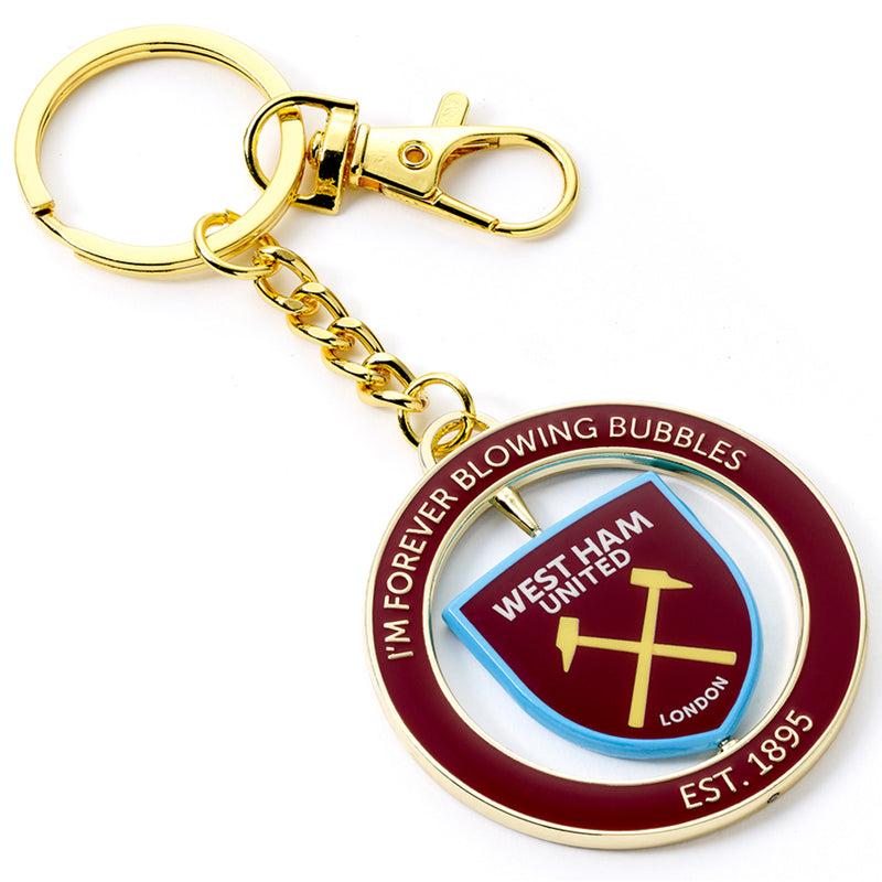 West Ham United FC Spinner Keyring