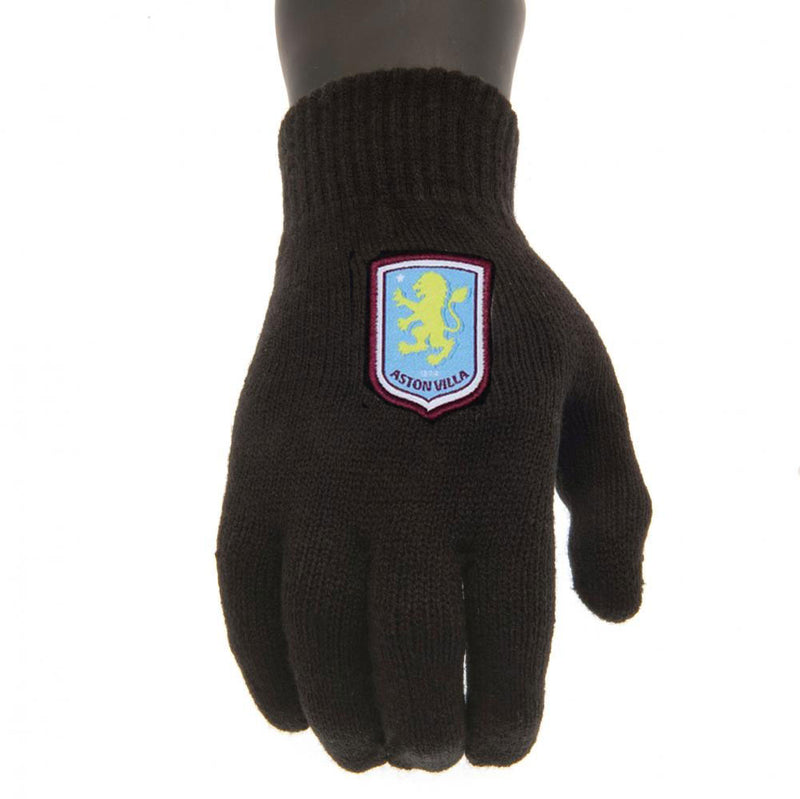 Aston Villa FC Knitted Gloves Junior