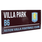 Aston Villa FC Colour Street Sign