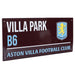 Aston Villa FC Colour Street Sign