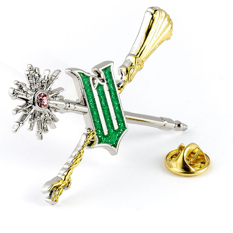 Wicked Wand & Broomstick Badge