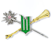 Wicked Wand & Broomstick Badge