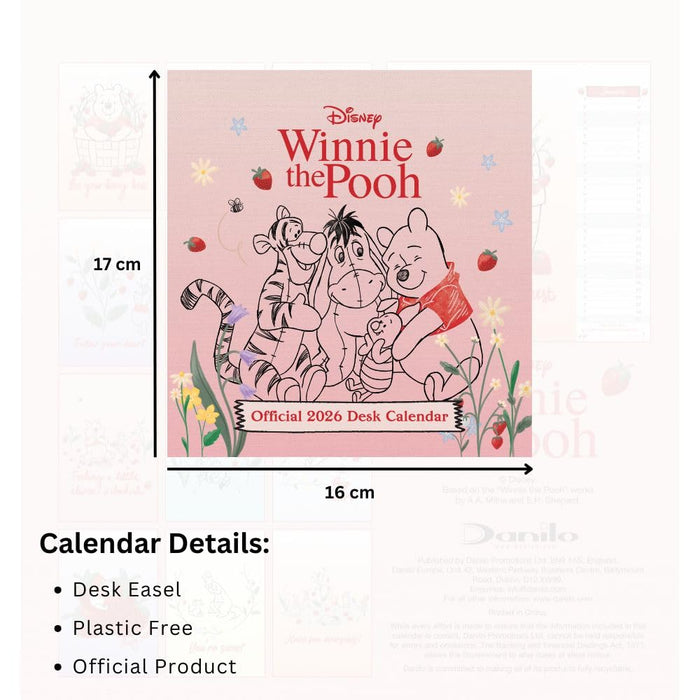 Winnie The Pooh Desktop Calendar 2026