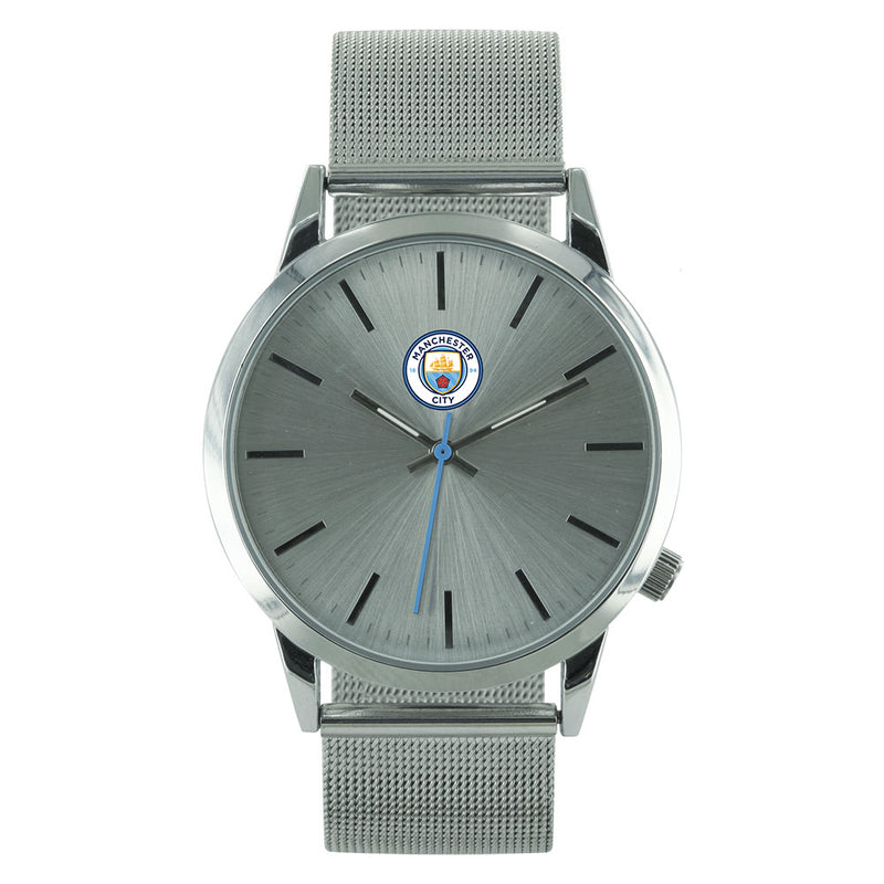 Manchester City FC Mens Mesh Strap Watch