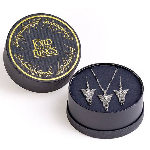 The Lord Of The Rings Evenstar Necklace & Earrings Gift Box