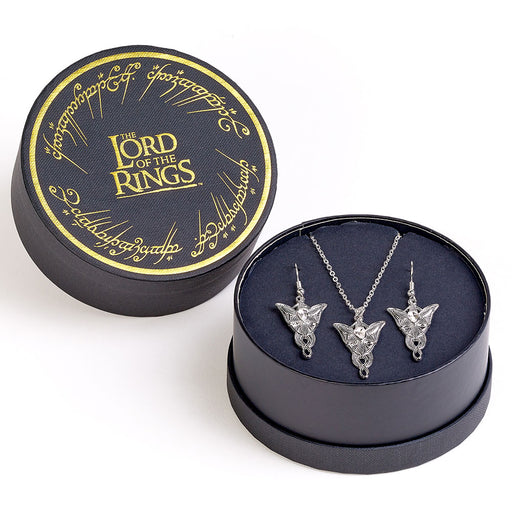 The Lord Of The Rings Evenstar Necklace & Earrings Gift Box
