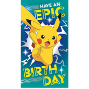 Pokemon Birthday Card With Stickers