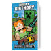 Minecraft Alex & Creeper Birthday Card