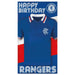 Rangers FC Shirt Birthday Card