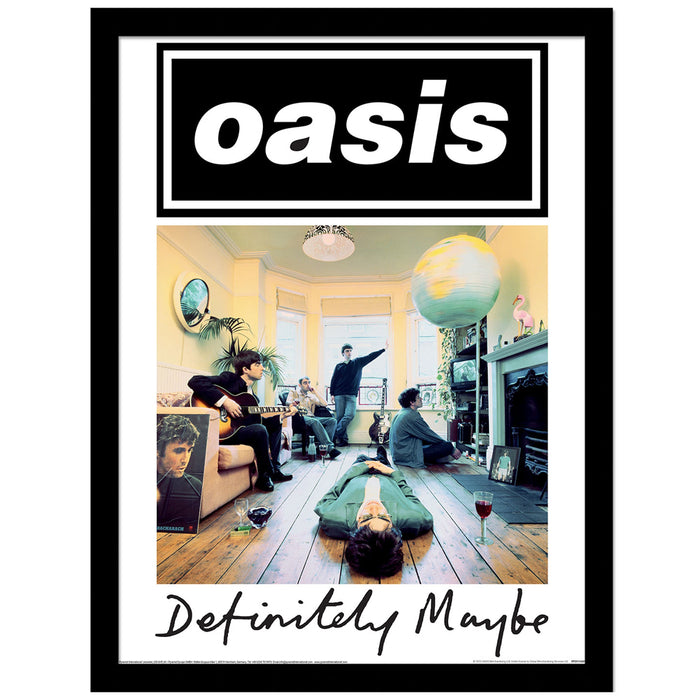 Oasis Definitely Maybe Framed Picture 16 x 12