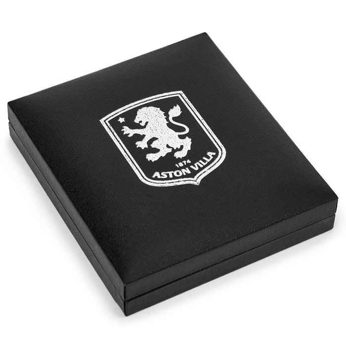 Aston Villa FC Silver Plated Boxed Lion Pendant