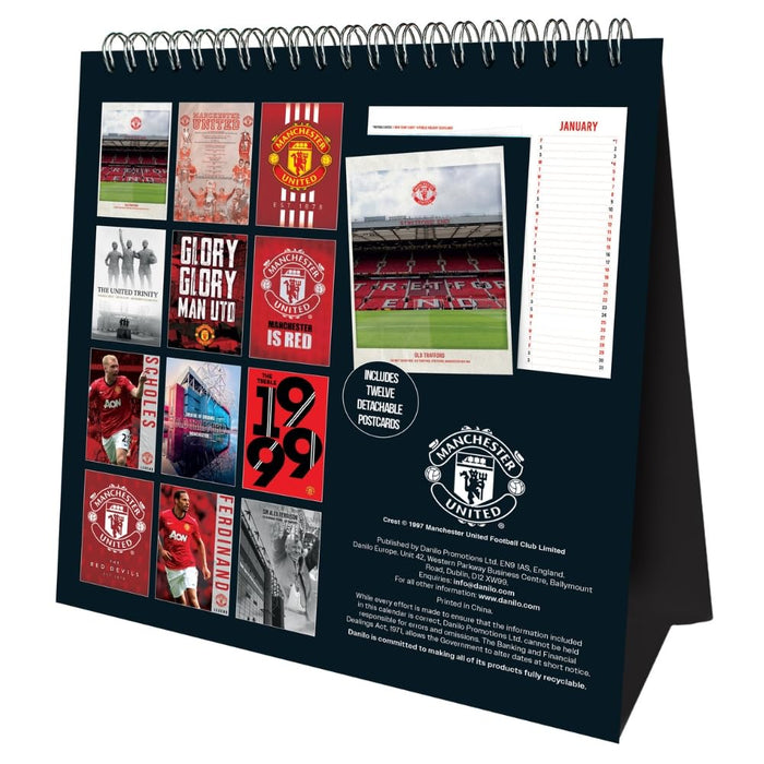 Manchester United FC Desktop Calendar 2027