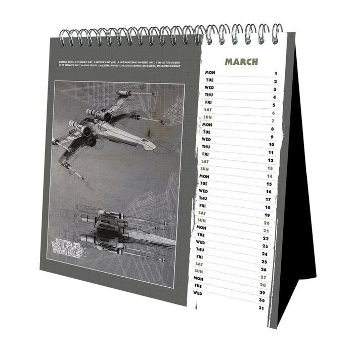 Star Wars Desktop Calendar 2027