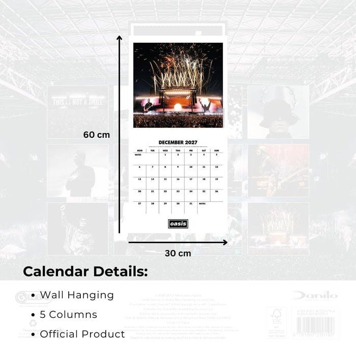 Oasis Square Calendar 2027
