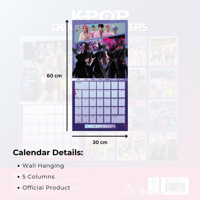 K-POP Demon Hunters Square Calendar 2027