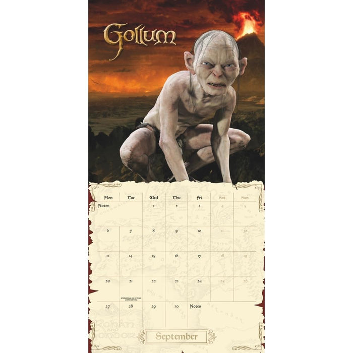 The Lord Of The Rings Square Calendar 2027