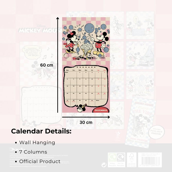 Mickey Mouse Square Calendar 2027