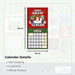 Minecraft Square Calendar 2027