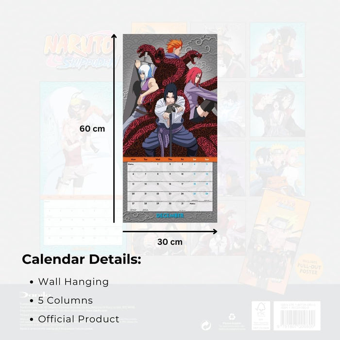Naruto: Shippuden Square Calendar 2027