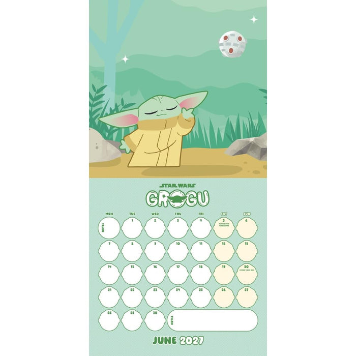 Star Wars: The Mandalorian Grogu Square Calendar 2027