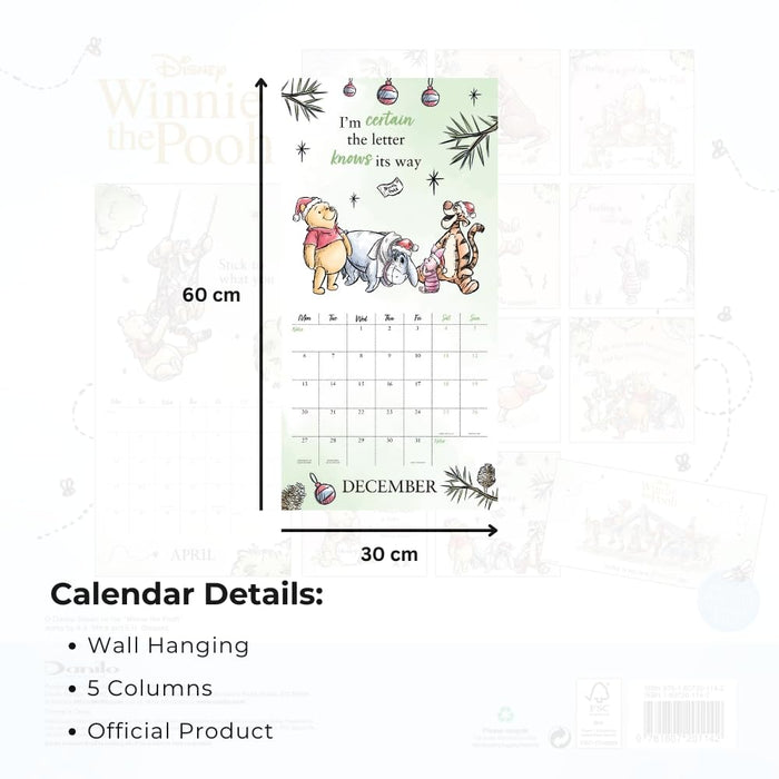 Winnie The Pooh Square Calendar 2027