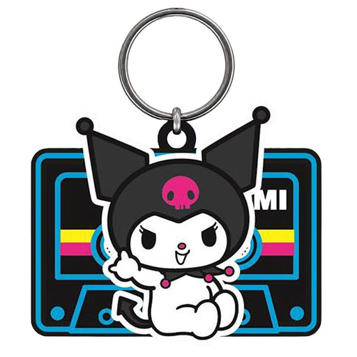 Kuromi PVC Spinner Keyring