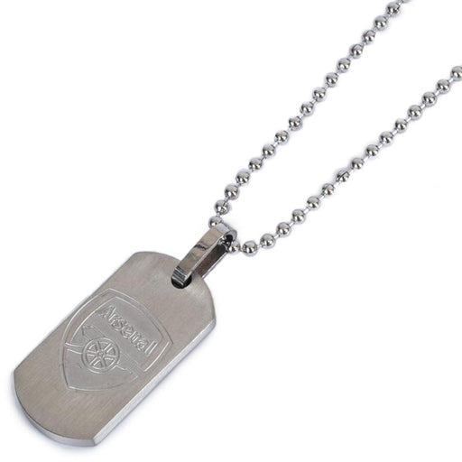 Arsenal FC Matt Finish Dog Tag & Chain - Excellent Pick