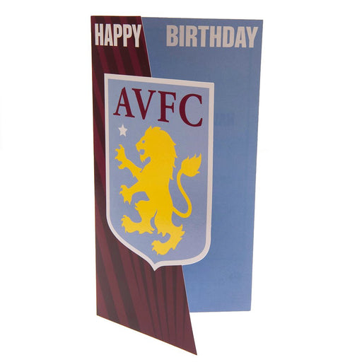 Aston Villa FC Crest Birthday Card - Excellent Pick