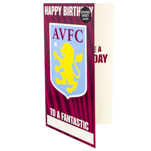 Aston Villa FC Personalised Birthday Card - Excellent Pick