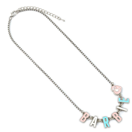 Barbie Silver Plated Enamel Letter Necklace - Excellent Pick