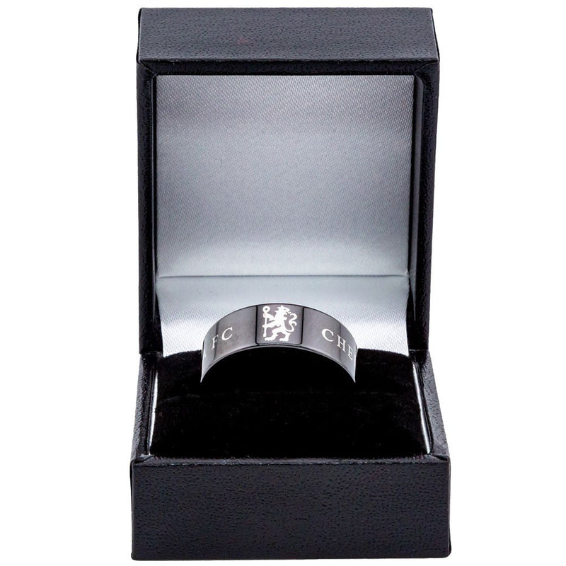 Chelsea FC Black Ceramic Ring Small - Excellent Pick